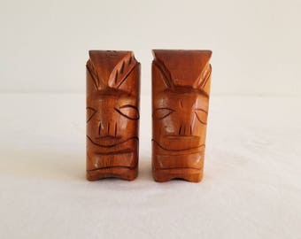 Tiki Salt and Pepper Shakers