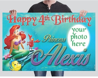 BANNER - Ariel Birthday - Little Mermaid