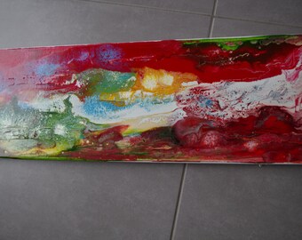 Contemporary mixed media abstract painting