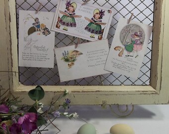 Vintage Easter Postcards Lot Of 4
