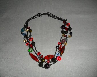 Vintage Avon Multi Bead Necklace