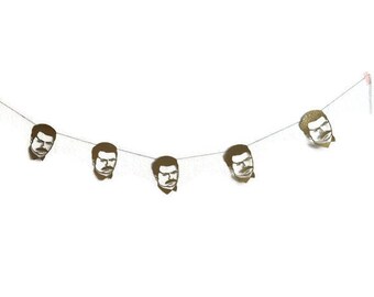 Ron Swanson Silhouette Banner | ron swanson, parks and rec, parks and recreation, leslie knope, leslie knope banner, parks and rec banner