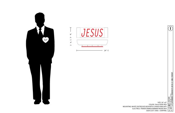 JESUS custom neon