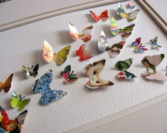 5X7 Sample Eloise Wilkin Vintage Upcycled 3D Butterfly Art or Your Choice of Book Illustrations / Nursery Decor, Baby Shower / Made to Order