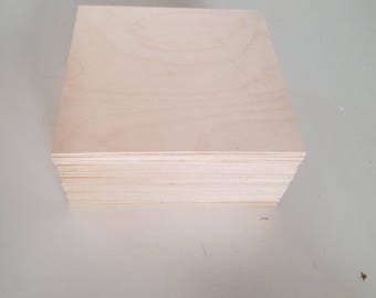 1/8" Birch 12x12 (24 Sheets) Baltic Birch Plywood 3mm