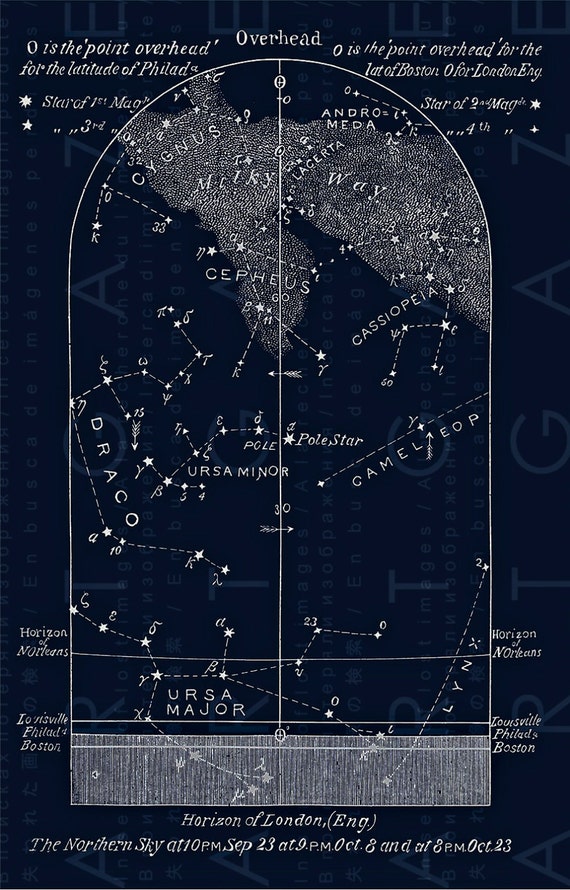 vintage celestial print constellations chart summer stars star chart without constellations