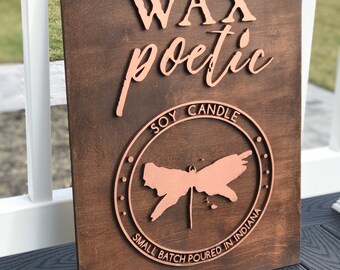 Custom Laser Cut 3D Layered Sign - Custom Promo Brand Signage - Vendor Booth Sign - Personalized Sign - Wood Wall Sign - Branded Sign