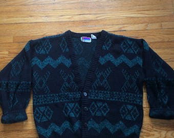 Vintage Sweater Graphix Oversize Cardigan Sweater