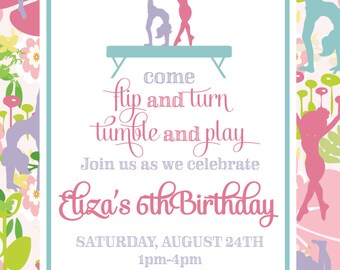 Gymnastics Invitation
