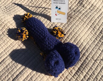 07 ~ "Pinocchio's Nose Warmer" JCU (Purple, Black & Gold)