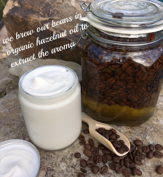 Coffee Cream Lotion Organic skin care Latte Coffee Organic