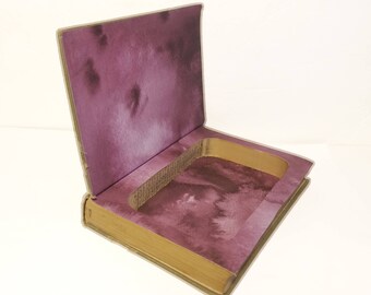 Hollow Book Safe The Outdoor Girls At New Moon Ranch Cloth Bound vintage Secret Compartment Keepsake Box Hidden Security Box