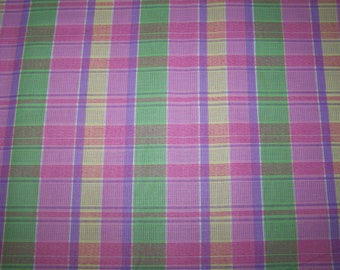 Pink, Yellow, Green Plaid