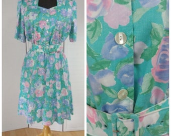 Vintage XL Shirtwaist Dress Summer