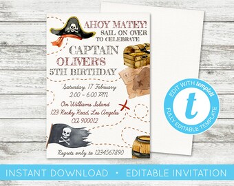 Treasure map invite | Etsy