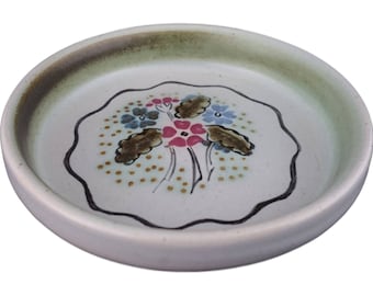 Pin Dish with floral design from Buchan Pottery