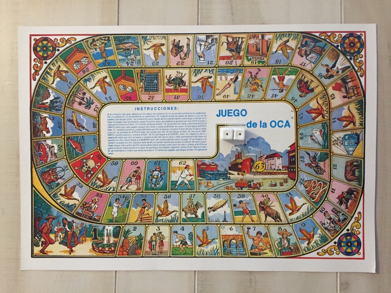 Mexican El Juego de La Oca Game Loteria