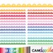 50 Lace Border Clipart,Colorful Lace Ribbons Clipart,Digital Borders,Scrapbooking Clipart,Planner Clipart,Sticker Clipart,png file