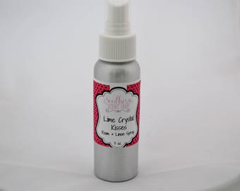 Lime Crystal Kisses - Room And Linen Spray - Lime Room Spray - Room Deodorizer - Pillow Spray - Odor Eliminator - Home Fragrance