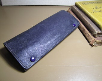 Vintage Roll Up Leather Travel Case