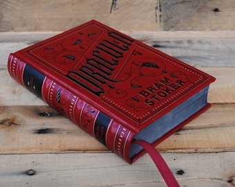 Hollow Book Safe - Dracula - Red Leather Bound
