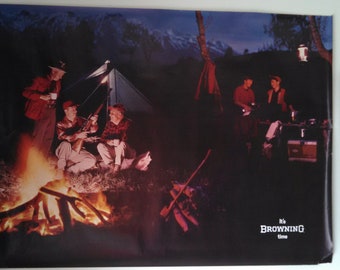 Original Browning Antique Dealer Gun Poster