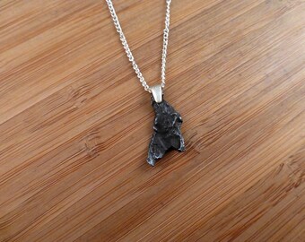 Sikhote-Alin Iron Meteorite Sterling Silver Pendant