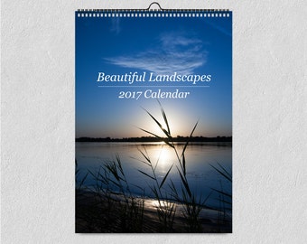 Calendrier 2018, Wanderlust, calendrier mural, voyage photographie, paysages