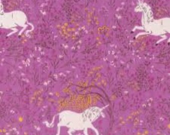 Heather Ross Far Far Away Windham fabrics Unicorn purple FQ or more OOP HTF