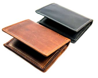 SLIM DESIGN BIFOLD leather wallet