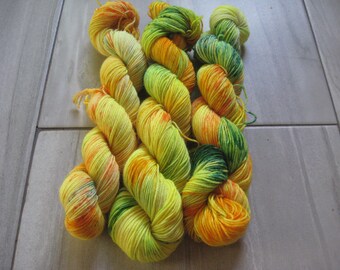 Pumpkin Patch - 50 gram skein, 75/25 sock yarn,