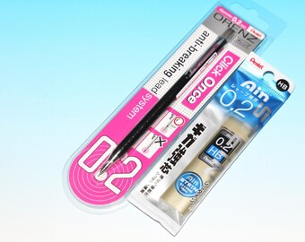 Pentel Orenz 0.2mm Mechanical Pencil + HB refill lead