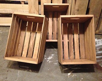 Stained Wooden Crate - Antique Style Wood Crate - Wooden Crate Home Decor