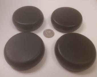 MASSAGE STONE SETS - Round Basalt - Large - 7 cm diameter - Shaped and Polished Stones