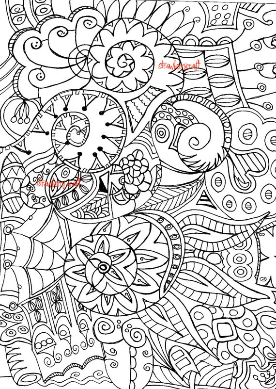 Zentangle inspired adult coloring adult colouring doodle for Disegni da colorare tumblr Zentangle inspired adult coloring adult colouring doodle for Disegni da colorare tumblr