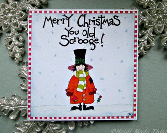 SALE. Reduced to Clear. Clearance. Cheap Handmade Christmas Cards. Funny Dad Card. Funny Husband Card.