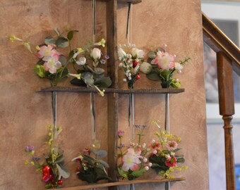 Rustic Test Tube Bud Vase