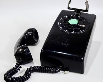 Vintage Bell System Wall Mount Rotary Telephone