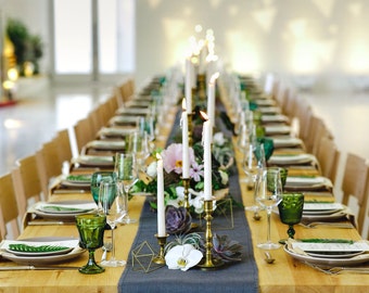 grey burlap table runner gray wedding decorations gray home