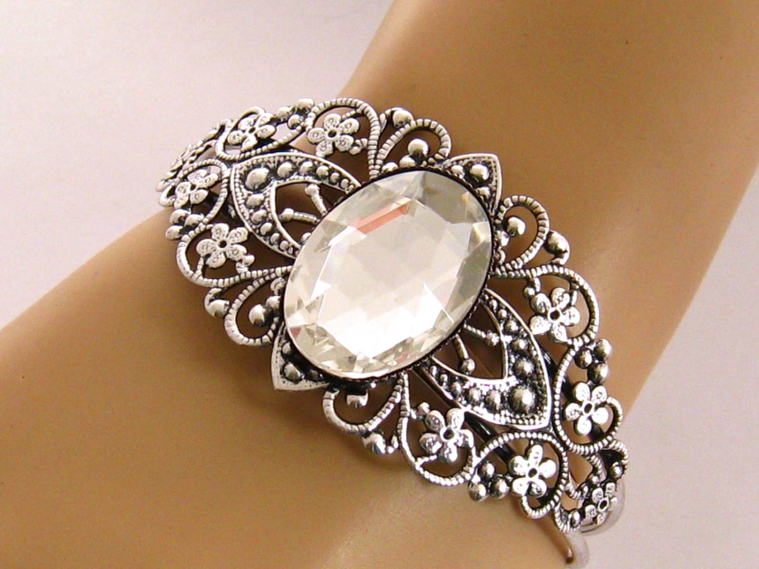 Victorian Crystal Bridal Bracelet Victorian Crystal Wedding