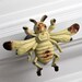 Set of 2 Antiqued Metal Cabinet Knobs - French Bee