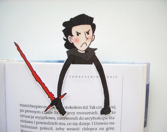 Kylo Ren - Star Wars Force Awakens bookmark fathers day gift mask lightsaber