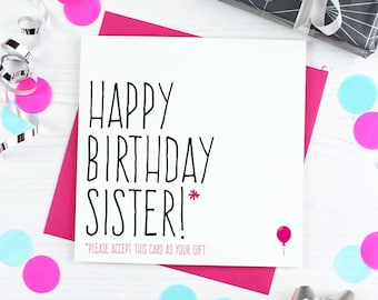 Funny Birthday Card / Boyfriend Birthday / Sister Birthday
