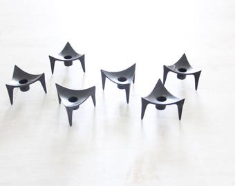 Midcentury Atomic Candle Holder Danmark (5 Available)