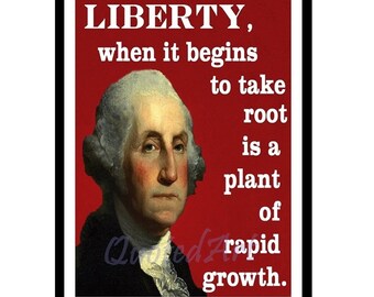 GEORGE WASHINGTON Quoted Art print