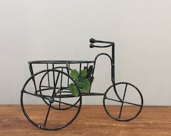 Vintage Bicycle Plant Stand Planter - Boho Jungalow Indoor Garden Home Decor