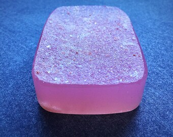 Vegan Sea Salt Soap: Pink Vegan Salt Soap, Sea Salt Soap, Vegan Soap, Sea Salt Glycerin Soap, Pink Vegan Soap, Glycerin Soap Vegan Salt Soap