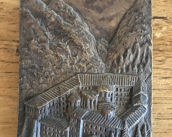 Vintage Monastere De Rila Plaque in Pristine Condition