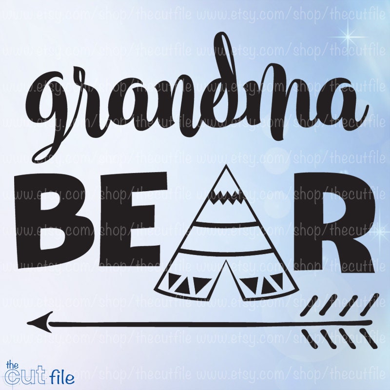 Download Grandma Bear SVG Bear family svg Grandma svg design for