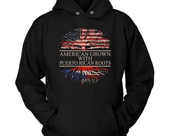 American Grown With Puerto Rican Roots Hoodie